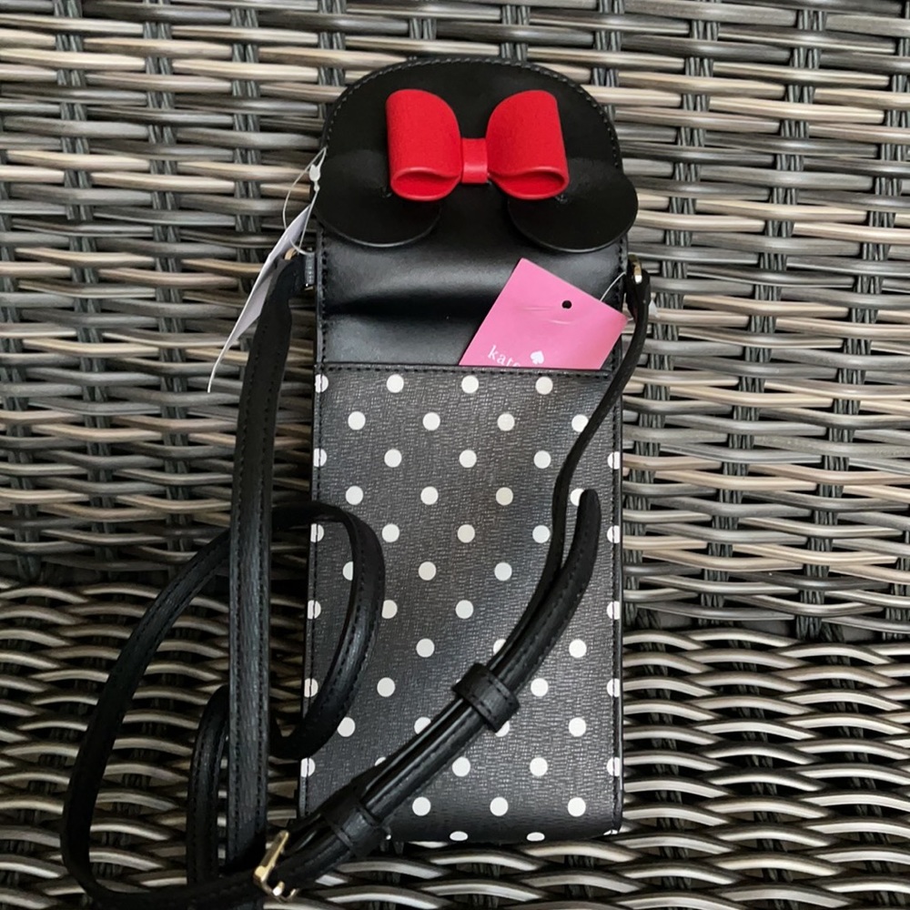 disney x kate spade new york minnie mouse north south flap phone crossbody - Picture 13 of 16